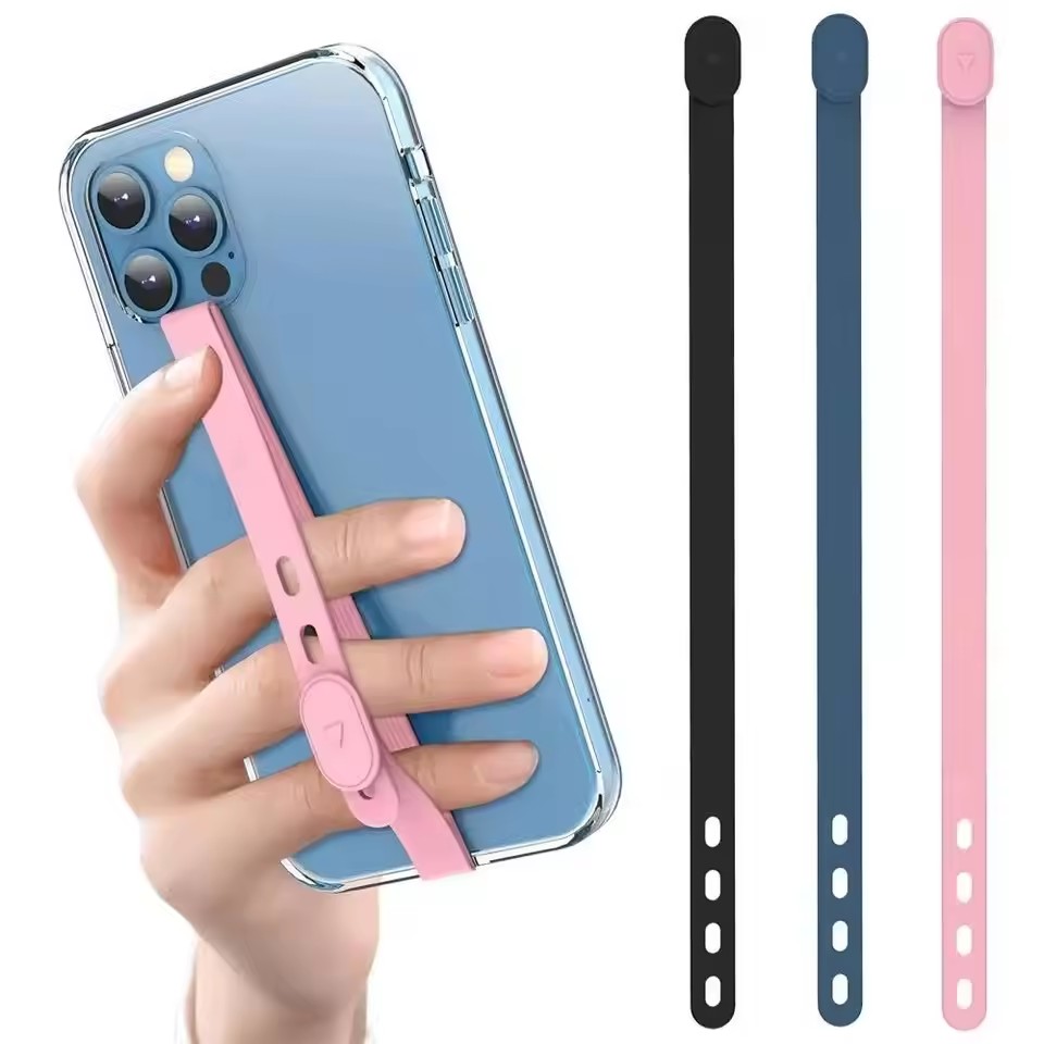 Elastic Waistband Roll - Alça de telefone de silicone portátil