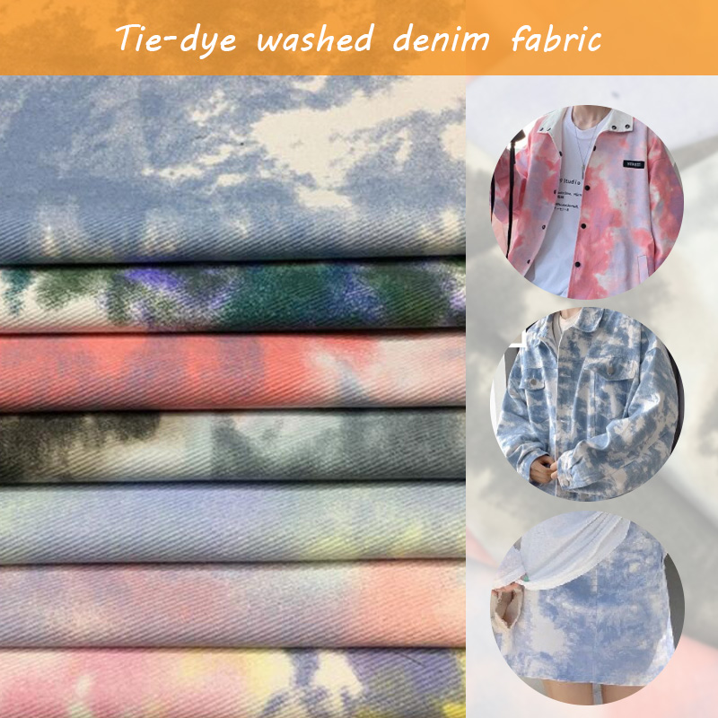 Sewing Tie Dye - 100*150cm cor tie dye lavado tecido