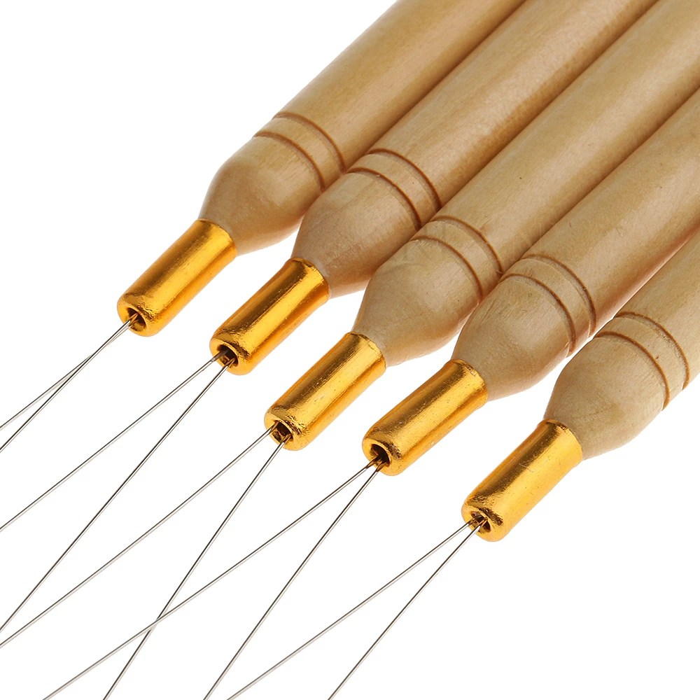 Needle Threader Tool - Arlany alça de madeira ferramenta de