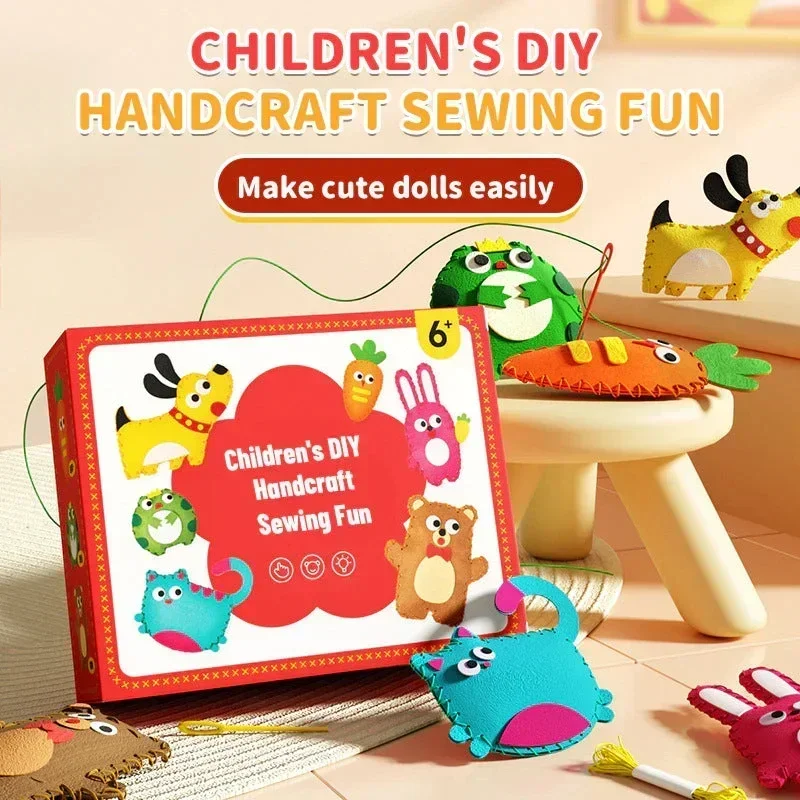 Sewing Thread In Textile - Diy boneca costura brinquedos animal fruta