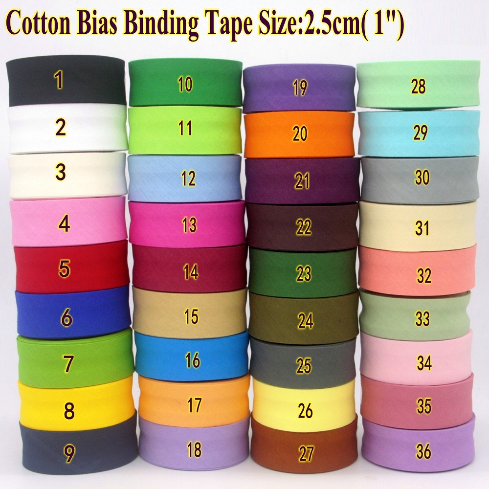 Binding Tape Bias - Fita de Viés de Algodão Dobrada