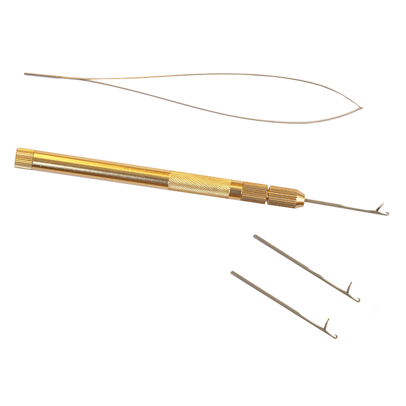 Needle Threader Tool - Kit de Extensão de Cabelo de