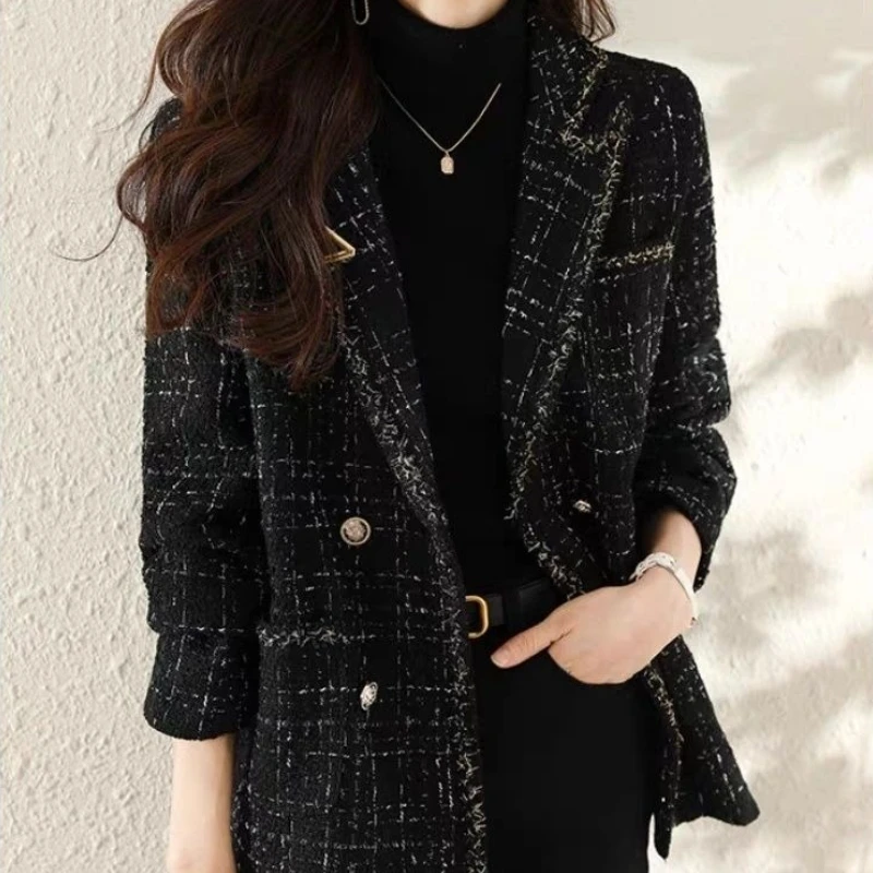 Sewing Tweed - Feminino 2025 novo outono inverno estilo