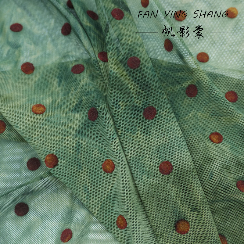 O verde bolinhas malha tie-tin - Sewing Tie Dye avaliação e preço