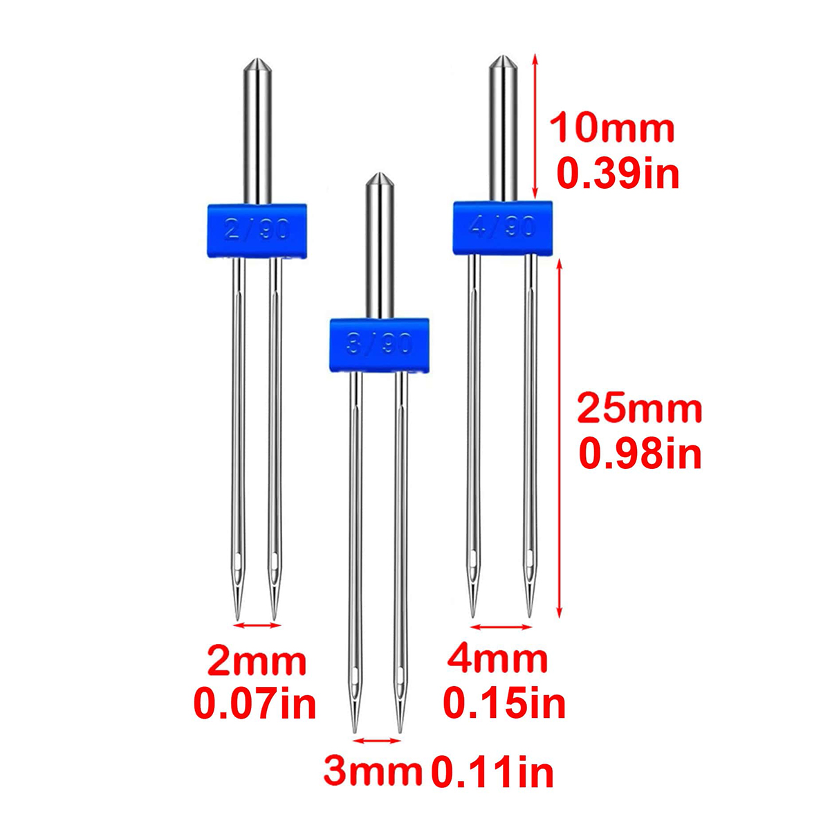 Agulhas Duplas de 3 Tamanhos p - Twin Needle Stretch avaliação e preço