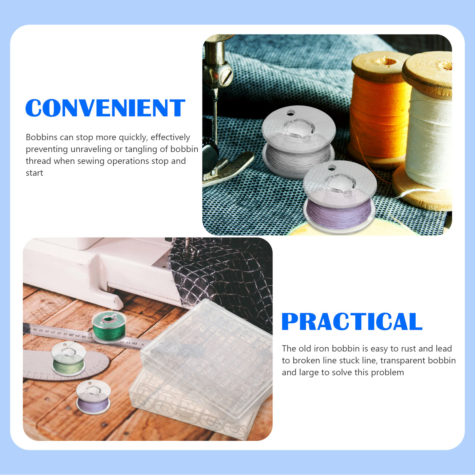 1 conjunto de caixa de armazen - Thread Bobbins Empty avaliação e preço