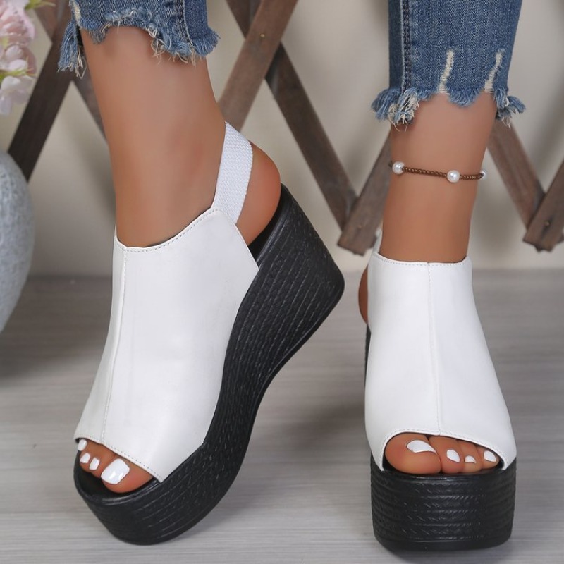 Sandálias Femininas de Verão,  - Elastic Waistband Roll avaliação e preço