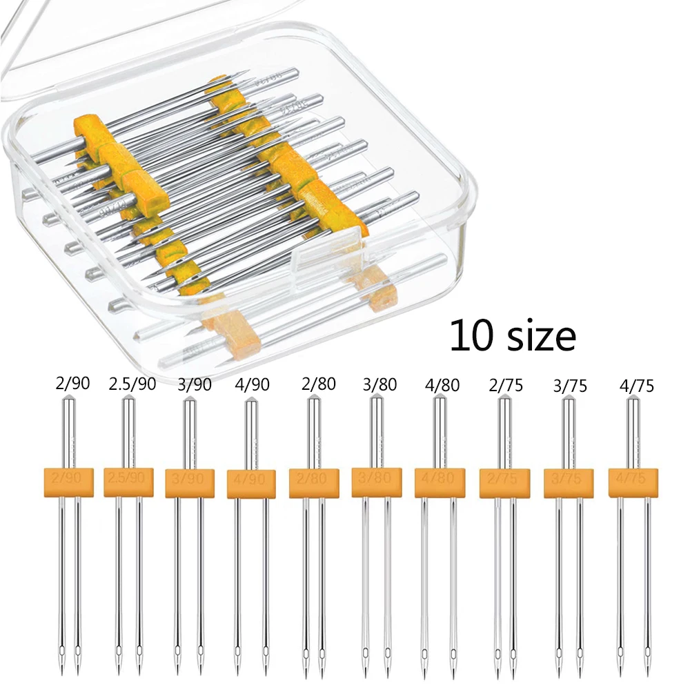 10 pçs máquina de costura agul - Twin Needle Stretch avaliação e preço