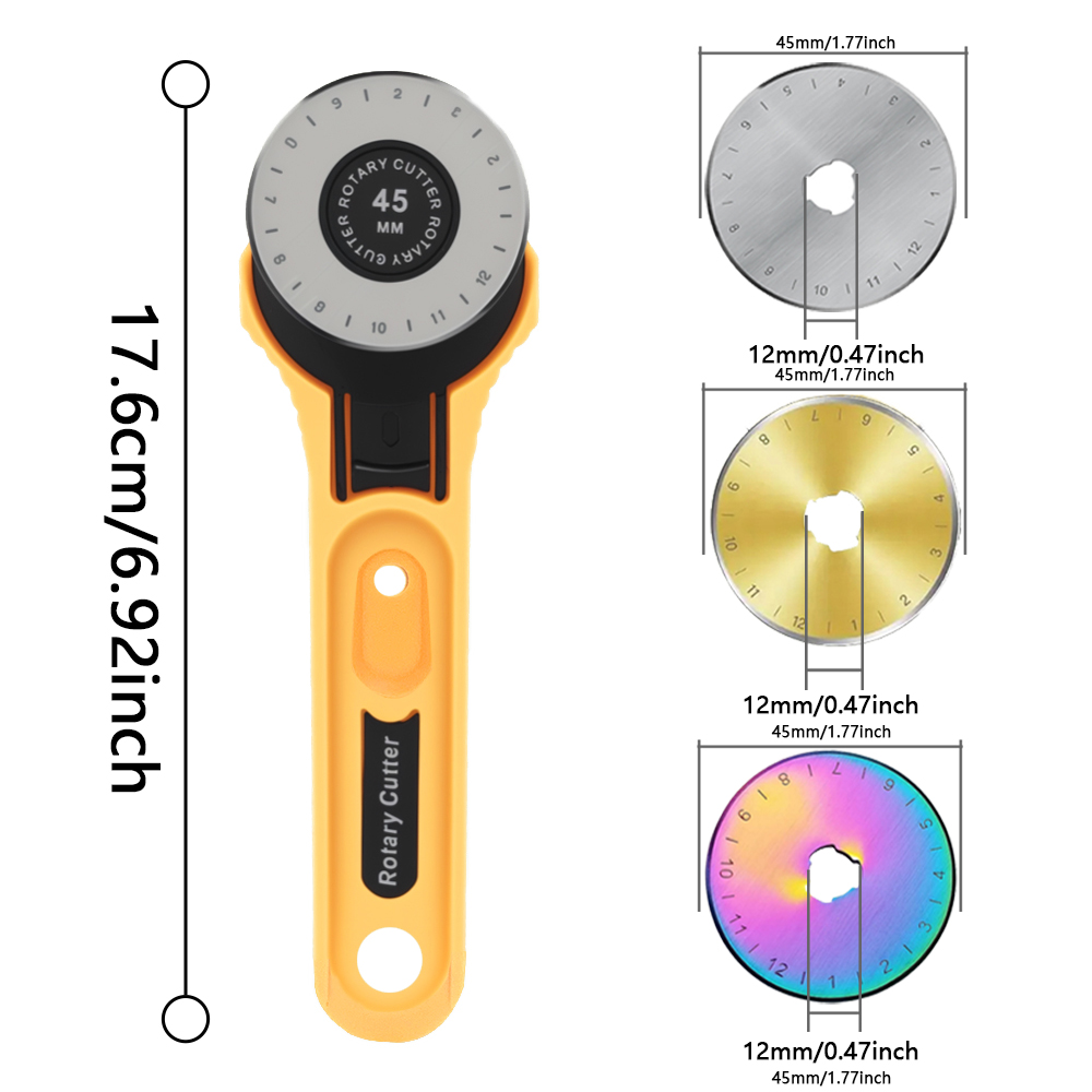 Cortador de tecido rotativo 45 - Rotary Cutter Fabric avaliação e preço