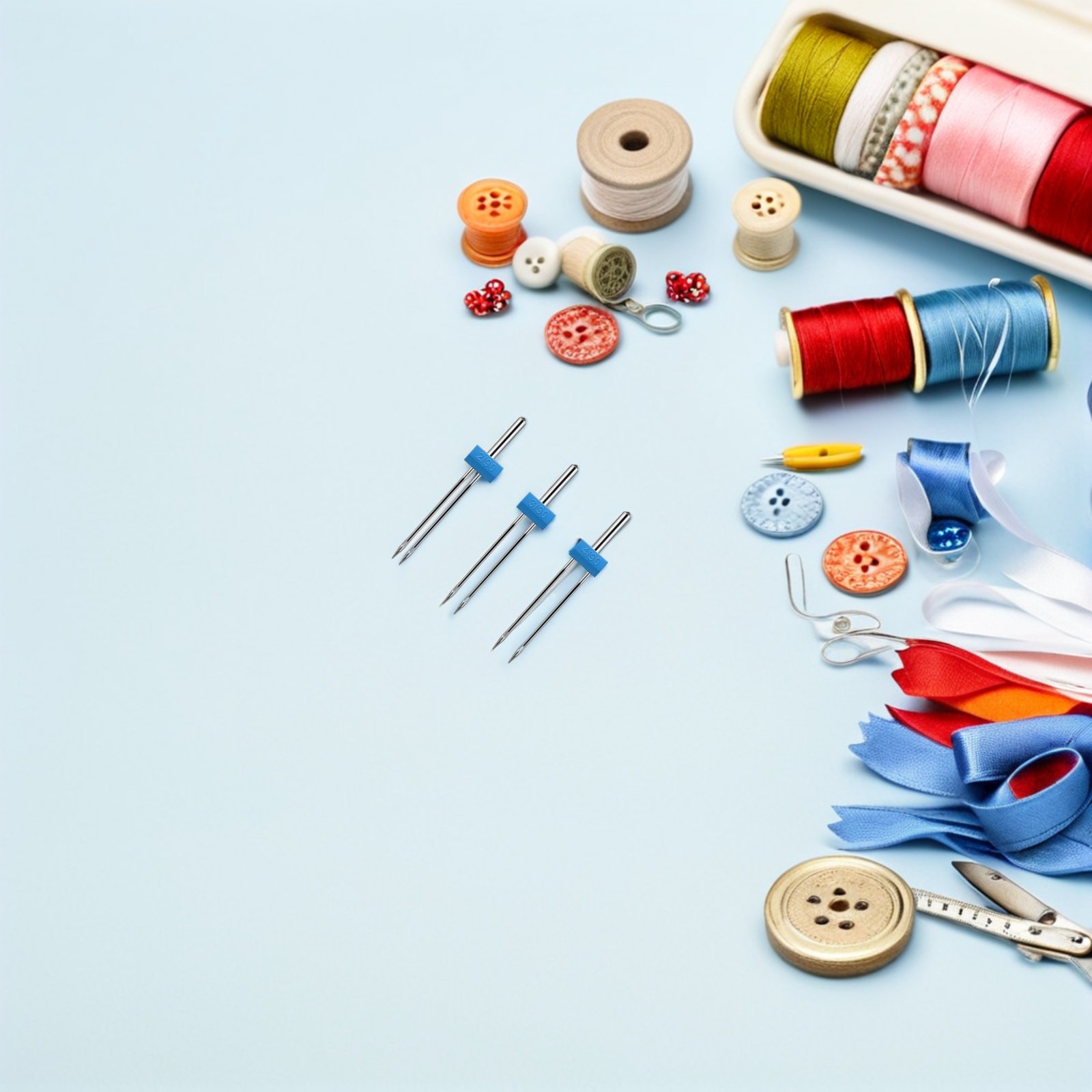 9 Agulhas Duplas para Máquina  - Twin Needle Stretch avaliação e preço
