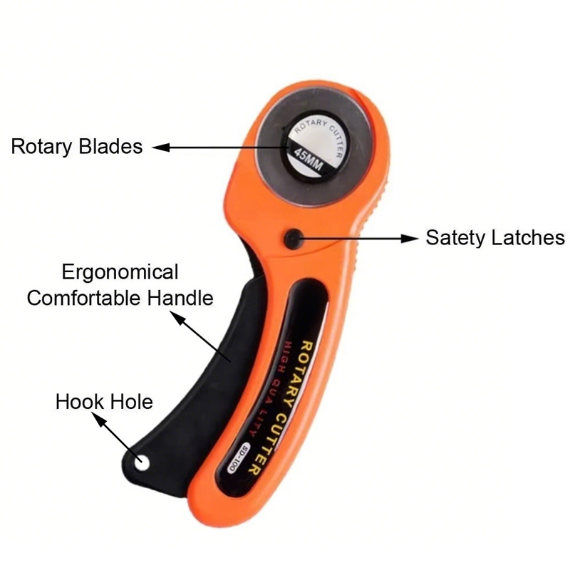 45mm rolo roda faca de corte d - Rotary Cutter Fabric avaliação e preço