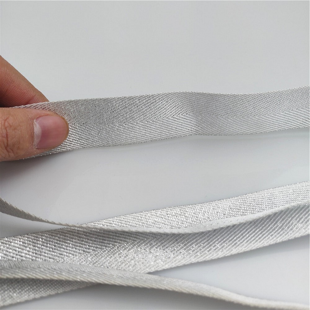 Fita de sarja prata de poliést - Binding Tape Bias avaliação e preço