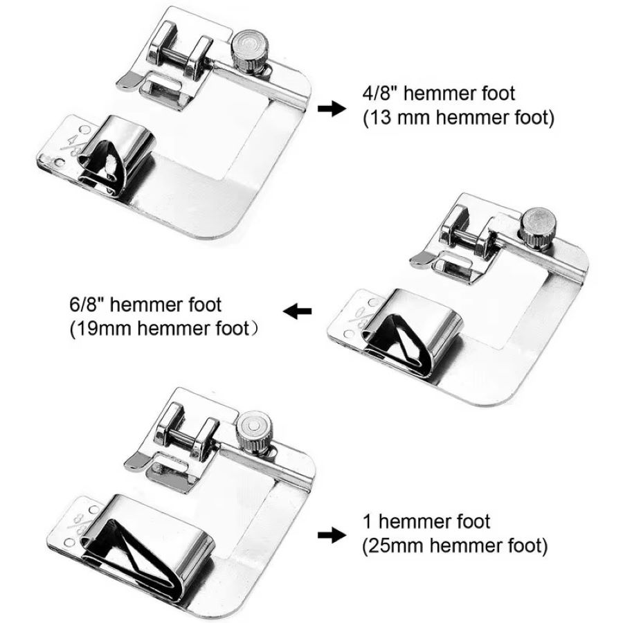 1-3 Peças Calcador de Bainha E - Sewing Machine Fabric avaliação e preço