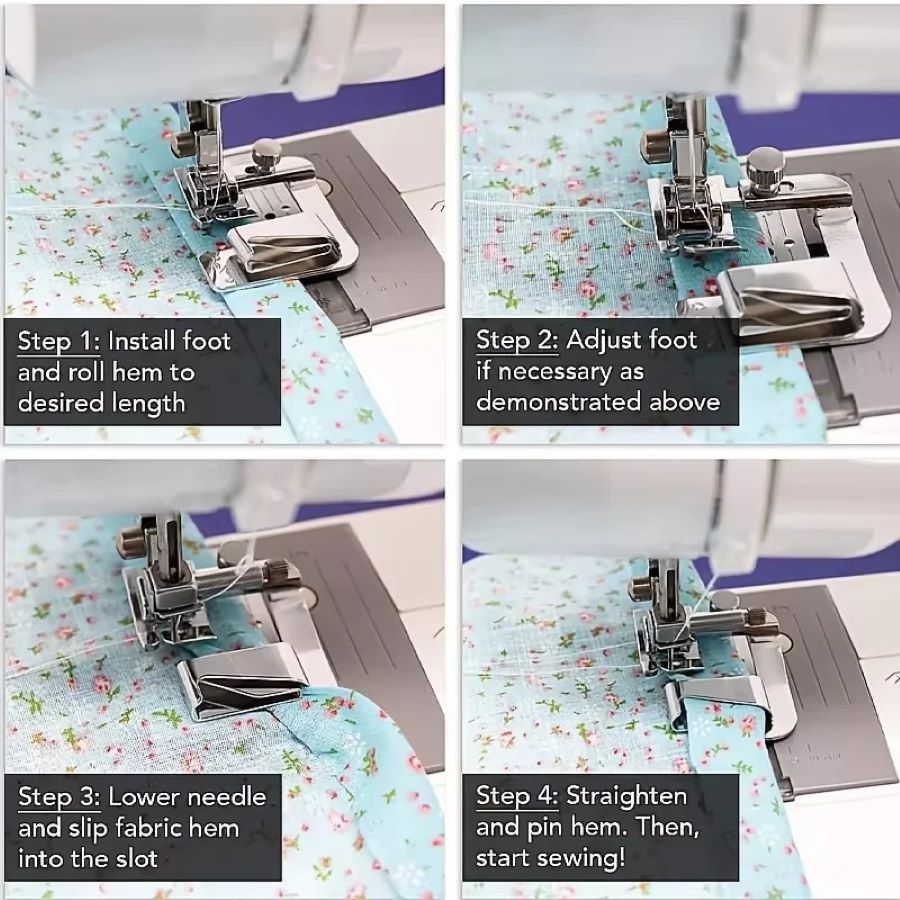 1-3 Peças Calcador de Bainha E - Sewing Machine Fabric avaliação e preço