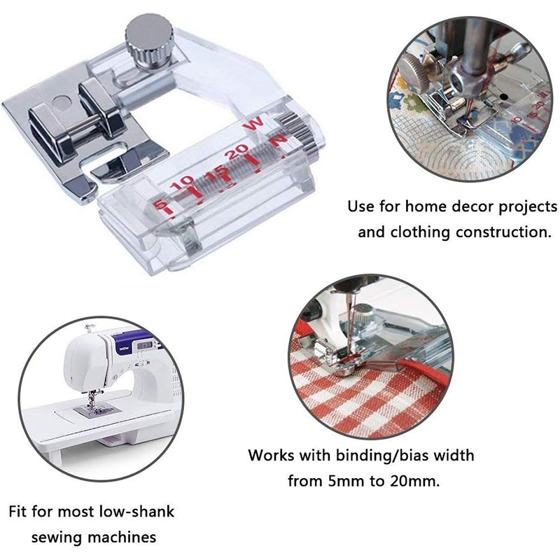 Calcador Ajustável para Viés c - Binding Tape Bias avaliação e preço