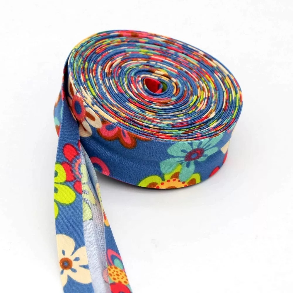 Fita de Viés Floral de Algodão - Binding Tape Bias avaliação e preço