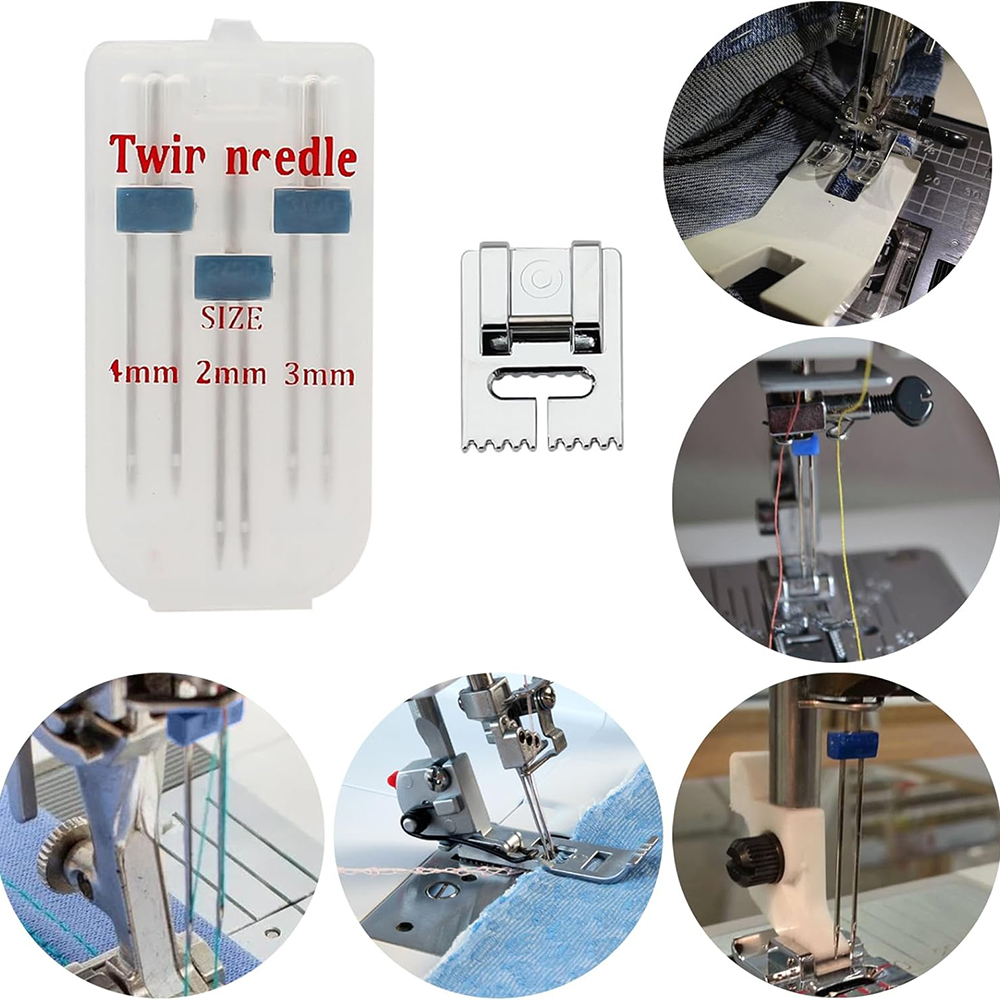 6 pçs agulha dupla agulha dupl - Twin Needle Stretch avaliação e preço