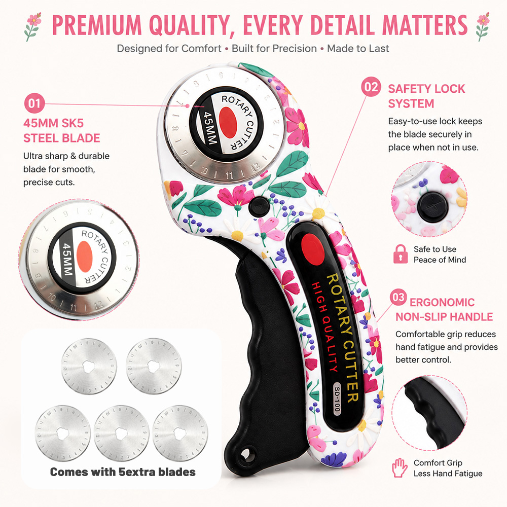 Cortador Rotativo 45mm para Pa - Rotary Cutter Fabric avaliação e preço