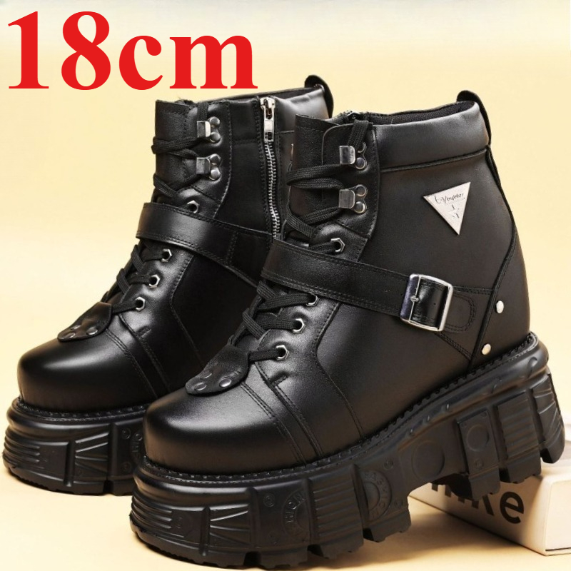 Botas de Couro Genuíno para Mo - Sewing Garment avaliação e preço