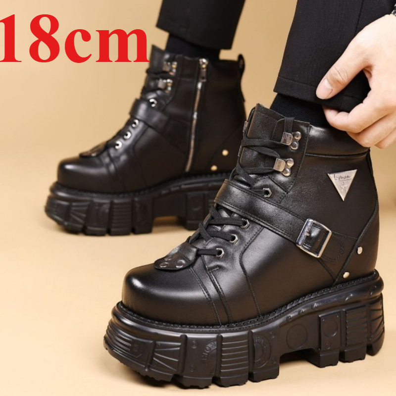 Botas de Couro Genuíno para Mo - Sewing Garment avaliação e preço