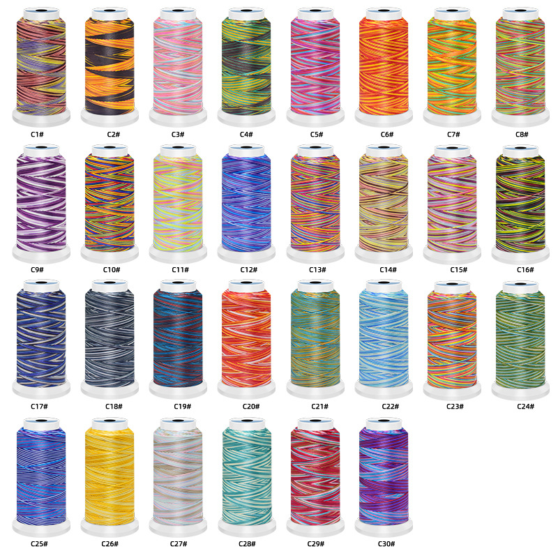 0.5/0.8/1mm poliéster arco-íri - Sewing Thread In Textile avaliação e preço