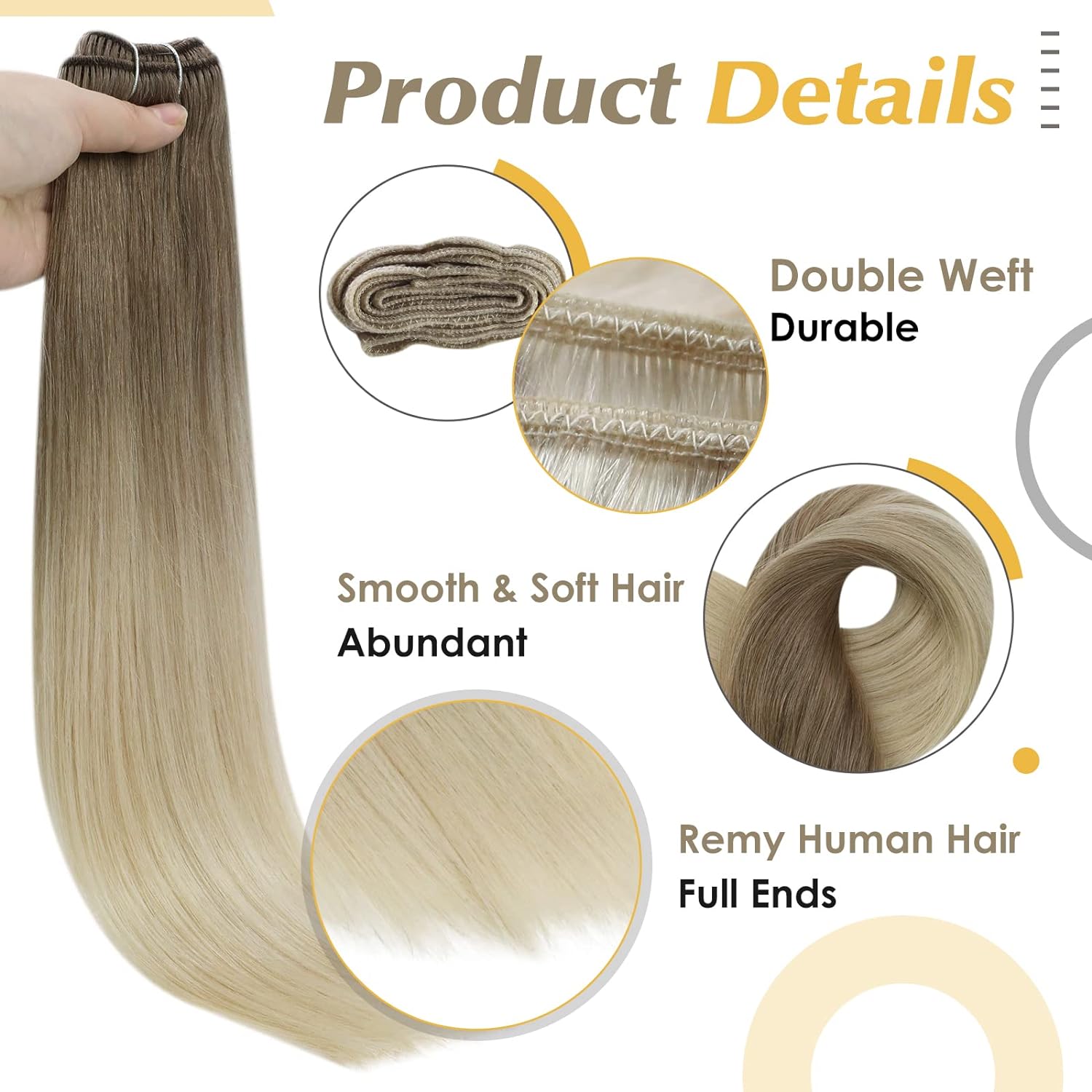 Full Shine Hair Human Weft Ext - Sewing Lab avaliação e preço